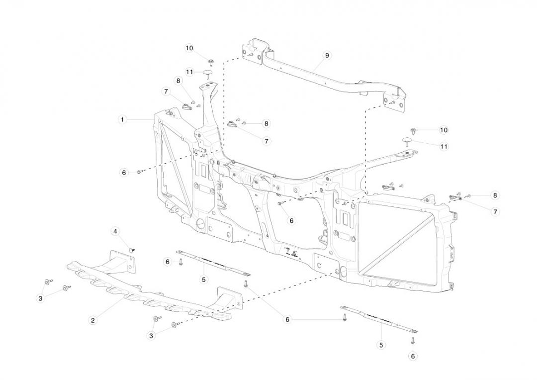 рама Tesla Model S 1 поколение 2016, 1034038-00-H - фото №1