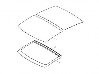 крыша Tesla Model S 1 поколение [рестайлинг] 2020, 1085037-00-E