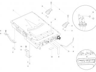 провод высоковольтный Tesla Model S 1 поколение [рестайлинг] 2020, 1065442-00-B