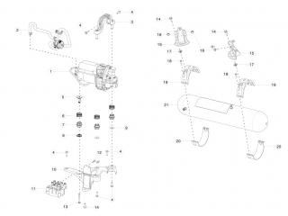кронштейн крепления компрессора Tesla Model S 1 поколение [рестайлинг] 2020, 1060855-00-A