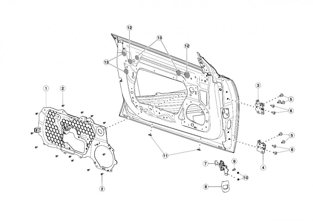 замок двери Tesla Model 3 1 поколение 2020, 1116867-00-A - фото №1