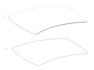 крыша Tesla Model S 1 поколение [рестайлинг] 2020, 1052779-00-A