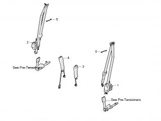 подушка безопасности Tesla Model S 1 поколение [рестайлинг] 2020, 1079284-02-C