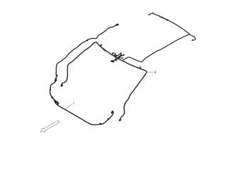 проводка Tesla Model S 1 поколение [рестайлинг] 2020, 1037523-00-T