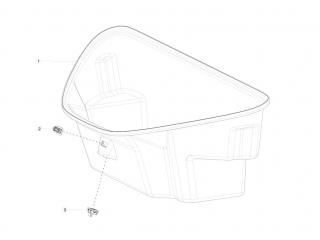 Ковровое покрытие переднего багажника Tesla Model S 1 поколение [рестайлинг] 2020, 1059649-00-C