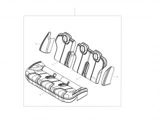салон (комплект сидений) Tesla Model S 1 поколение [рестайлинг] 2020, 2628293-02-A