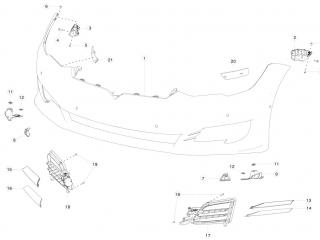 рама Tesla Model S 1 поколение [рестайлинг] 2020, 1072914-00-B
