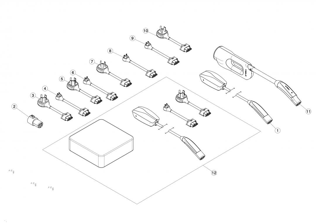 переходник для зарядки Tesla Model 3 1 поколение 2020, 1099344-10-D - фото №1