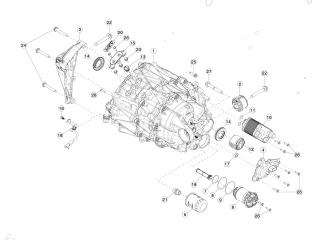 Электродвигатель Tesla Model 3 1 поколение 2020, 1108214-00-A