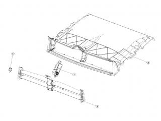 люверс переднего бампера Tesla Model 3 1 поколение 2020, 1076732-00-H