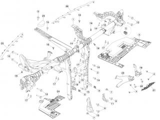 панель передняя салона (торпедо) Tesla Model 3 1 поколение 2020, 1099268-00-B
