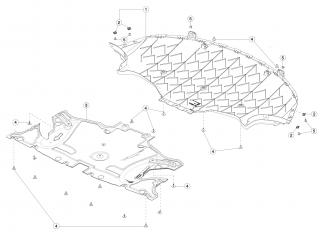 защита арок (подкрылок) Tesla Model 3 1 поколение 2020, 1100838-00-C