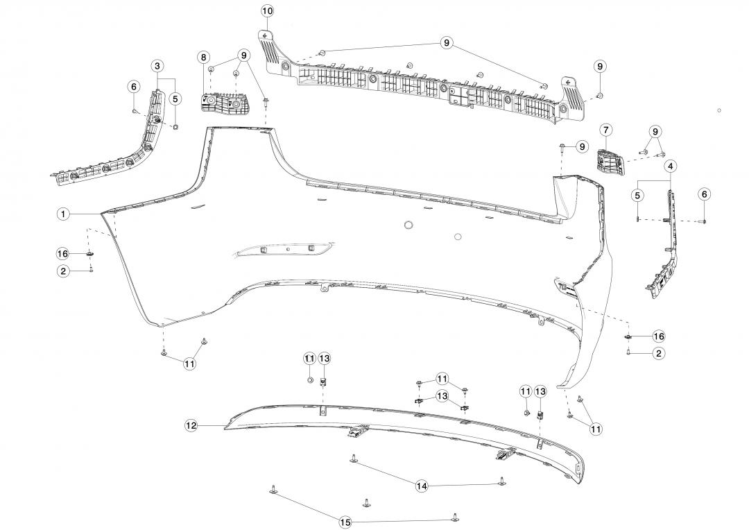 рама Tesla Model 3 1 поколение 2020, 1484170-00-A - фото №1