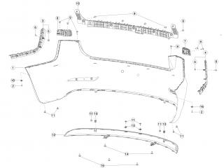 рама Tesla Model 3 1 поколение 2020, 1484170-00-A
