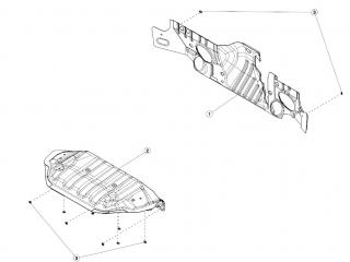 Шумоизолятор моторного щита внешний Tesla Model 3 1 поколение 2020, 1090677-00-A