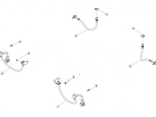 шланг тормозной заднего Tesla Model 3 1 поколение 2020, 1044731-00-D