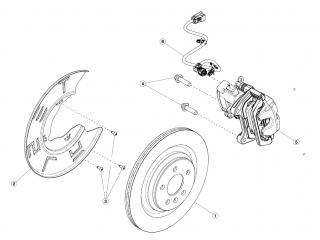 распределитель тормозных усилий Tesla Model 3 1 поколение 2020, 8008268-00-A