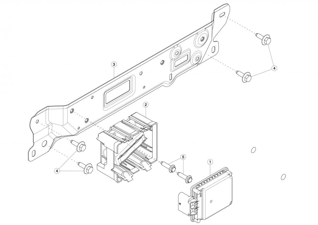 Пластина крепления кронштейна радара Tesla Model 3 1 поколение 2020, 1103760-00-C - фото №1
