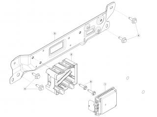 Пластина крепления кронштейна радара Tesla Model 3 1 поколение 2020, 1103760-00-C