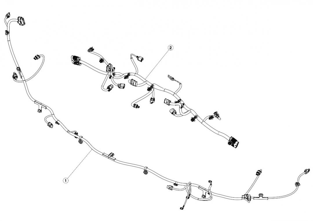 Электропроводка бокса переднего багажника (ванны) Tesla Model 3 1 поколение 2020, 1567961-00-A - фото №1