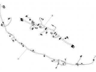 Электропроводка бокса переднего багажника (ванны) Tesla Model 3 1 поколение 2020, 1567961-00-A