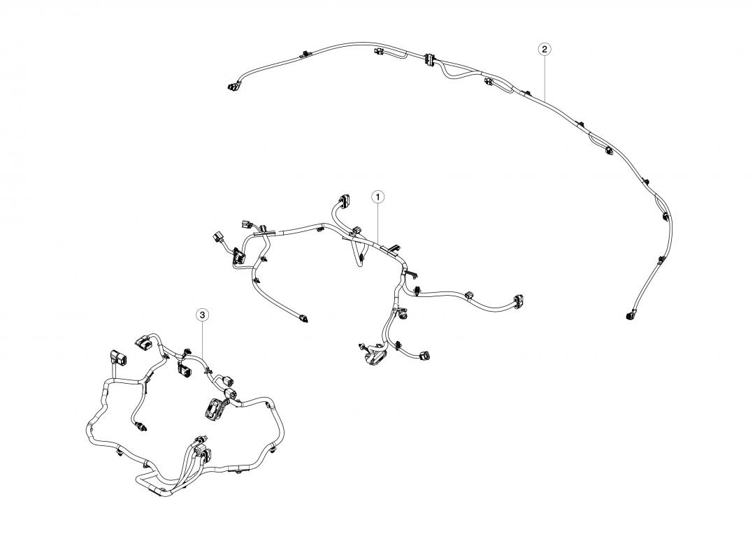 Электропроводка переднего подрамника Tesla Model 3 1 поколение 2020, 1068769-01-D - фото №1