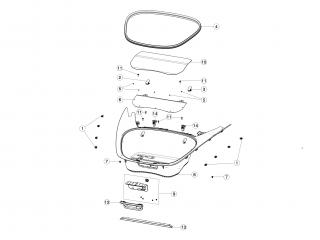 Уплотнитель бокса подкапотного резиновый Tesla Model 3 1 поколение 2020, 1090492-00-B