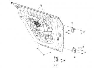 замок двери Tesla Model 3 1 поколение 2020, 1091332-00-E