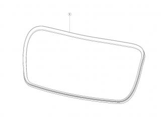 уплотнитель Tesla Model 3 1 поколение 2020, 1091069-00-C