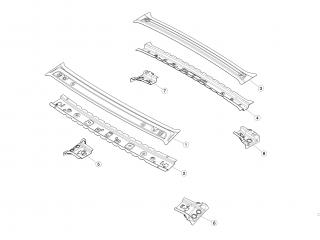 рама Tesla Model 3 1 поколение 2020, 1073729-S0-A