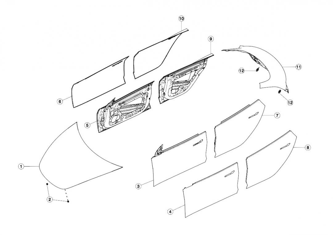 рама Tesla Model 3 1 поколение 2020, 1081421-E0-C - фото №1