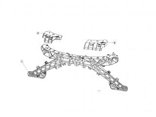 Крепление бампера заднего Tesla Model 3 1 поколение 2020, 1084170-00-B