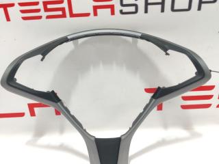 Корпус декоративный подушки безопасности водителя Tesla Model S 1 поколение [рестайлинг] 2019, 1036774-00-D, 2463292, 250765, 2507650