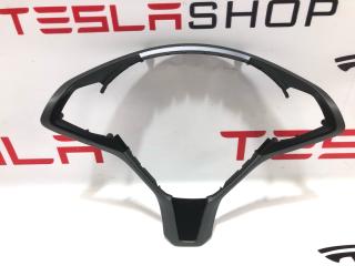Корпус декоративный подушки безопасности водителя Tesla Model S 1 поколение [рестайлинг] 2019, 1023381-00-I, 2507651, 2463292, 2463293