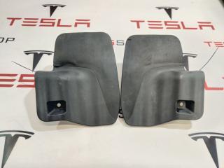 брызговики (комплект) перед. Tesla Model X 1 поколение [рестайлинг] 2022, 1803059-00-A, 1803060-00-A, 1803061-00-A