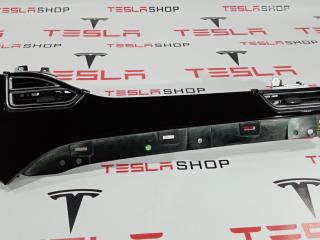 Декоративная накладка центральной панели (пассажирская) Tesla Model S 1 поколение 2012, 1007821-00-D