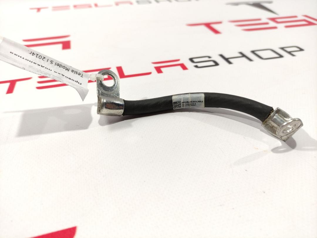 Кабель DCDC конвертера (12V минус) Tesla Model S 1 поколение 2014, 1028674-00-A - фото №1