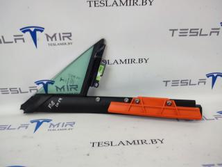 Форточка (стекло треугольник) двери передняя левая Tesla Model S 1 поколение [рестайлинг] 2017, 43R-001074, 6006644-00, 1032610