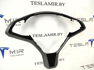 Корпус декоративный подушки безопасности (руля) водителя Tesla Model S 1 поколение [рестайлинг] 2017, 2507651, 2507650