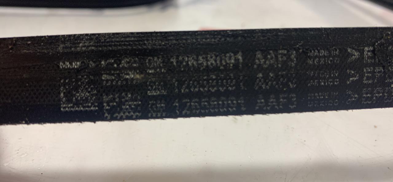 ремень генератора Chevrolet Malibu 9 поколение 2016, 1.5 л., бензин, АКПП, седан - фото №1