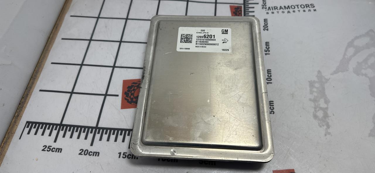 блок управления двигателем Chevrolet Cruze 2 поколение 2019, 1.4 л., бензин, АКПП, синий диплоат, хетчбэк 5 дв., полный привод, 12696201 - фото №1