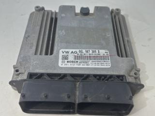 блок управления двигателем Volkswagen Tiguan 2 поколение 2018, 2.0 л., FSI, бензин, АКПП, белый, внедорожник 5 дв., 06L907309B