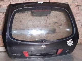 крышка багажника со стеклом Nissan Primera P12 2003, black metallic, универсал