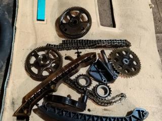 комплект цепи ГРМ Volkswagen Polo 4 поколение 2003, 1.2 л., бензин