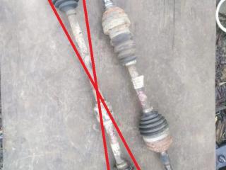 полуось передняя левая (приводной вал, ШРУС) Chevrolet Rezzo 1 поколение KLAU (2004 - 2009), 1.6 л., A16DMS, бензин, МКПП