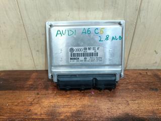 блок управления двигателем Audi A6 4B/C5 1998, 2.8 л., ALG, бензин, АКПП, седан, полный привод, 4D0907551AF, 4D0907551AF