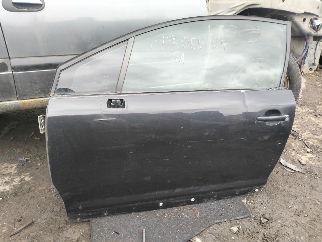 дверь передняя левая Citroen C4 1 поколение LC 2006, 1.6 л., NFU (TU5JP4), бензин, АКПП, купе - фото №1