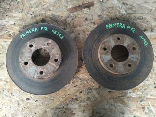диски тормозные (комплект) Nissan Primera P12 (2001 - 2008), 2.0 л., QR20DE, бензин, АКПП, седан