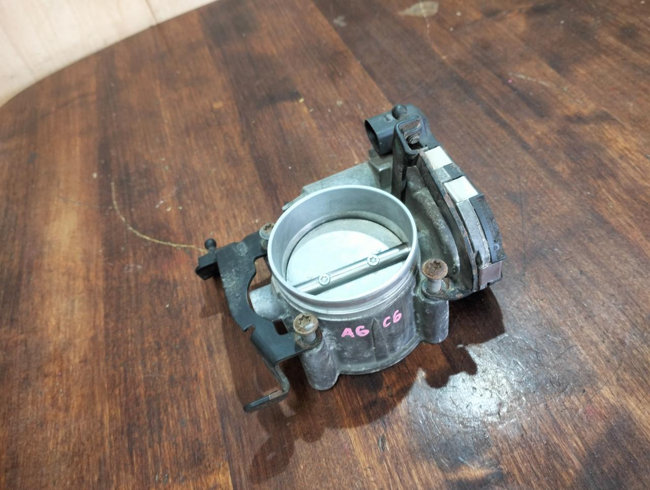 заслонка дроссельная Audi A6 4F/C6 2005, 2.4 л., BDW, бензин, вариатор, x1x1, седан, 078133062C, 0280750003 - фото №1
