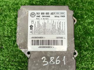 блок AirBag Volkswagen Golf 5 поколение 2007, 2.5 л., BGP, бензин, АКПП, хетчбэк 5 дв., 1K0909605AB